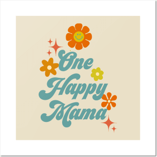 One Happy Mama - Blue Posters and Art